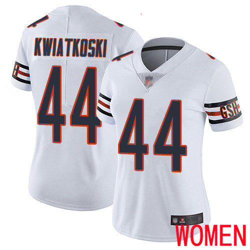 Chicago Bears Limited White Women Nick Kwiatkoski Road Jersey NFL Football 44 Vapor Untouchable